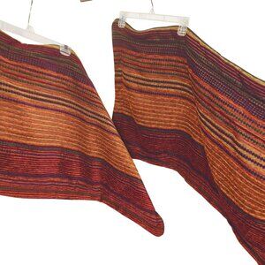 Croscill King Pillow Sham Two Chenille Plateau Southwest Purple Rust Gold